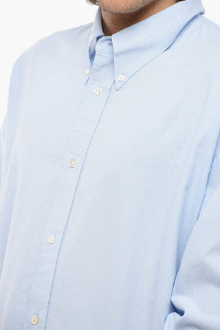 Camicia RUSKIN in Tinta Unita con Collo Button-Down