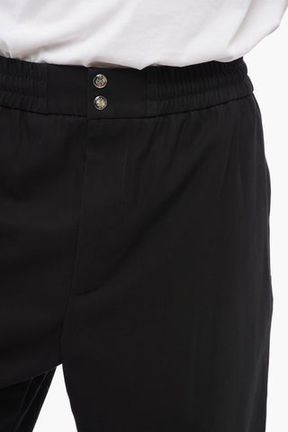 4-Pocketed Cotton Pants with Elastic Cuffs