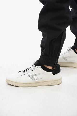 Pantaloni 4 Tasche in Cotone con Polsini Elastici