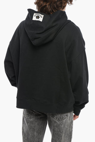 Hoodie mit verwaschenem Effekt und aufgesetzter Tasche