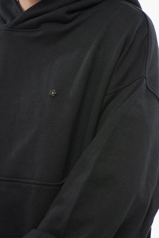 Hoodie mit verwaschenem Effekt und aufgesetzter Tasche