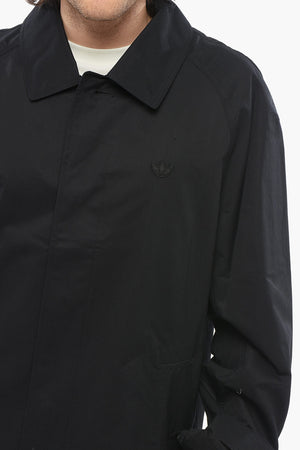 Mantel Aus Leichtem Baumwoll-Twill Mit Verdeckter Knopfleiste