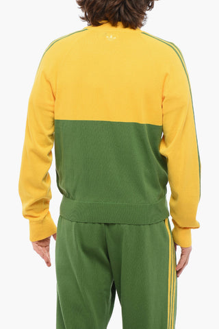 ADIDAS Maglia Bicolore con Chiusura Zip