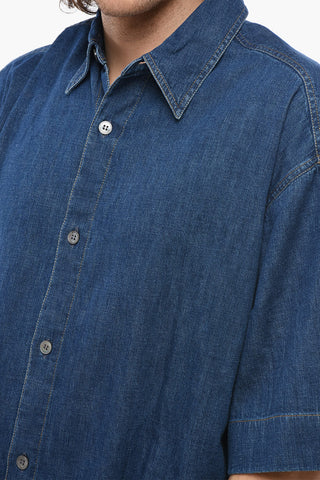Camicia SORONO Oversize in Denim e Lino
