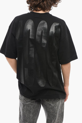 T-Shirt Girocollo con Stampa Rottweiler
