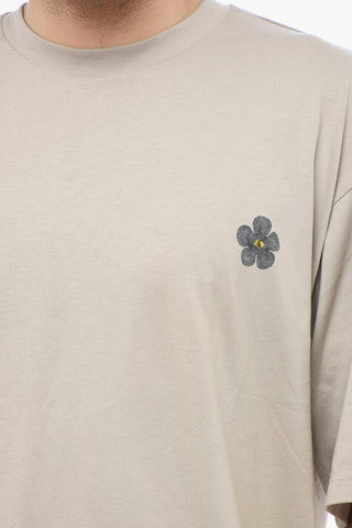 Cotton Crew-neck T-shirt with Back Print