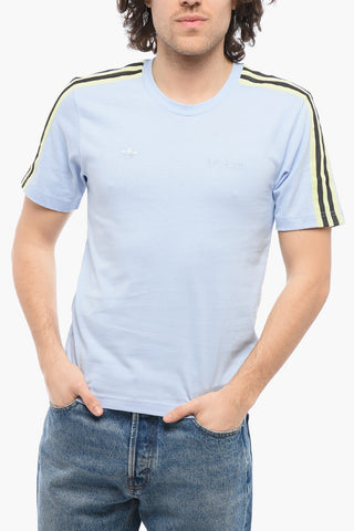 WALES BONNER Crew-neck T-shirt with Contrast Bands