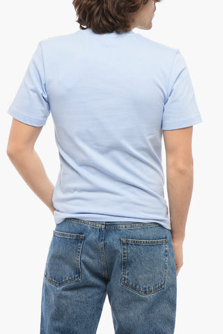 WALES BONNER Crew-neck T-shirt with Contrast Bands