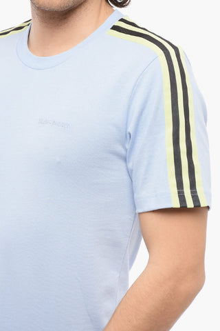 WALES BONNER Crew-neck T-shirt with Contrast Bands