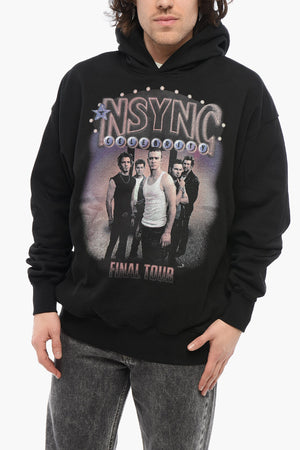 Aufgerauter Baumwoll-Hoodie NSYNC CELEBRITY mit zwei Taschen