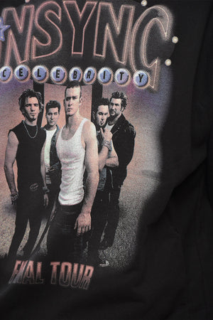 Felpa Hoodie NSYNC CELEBRITY in Cotone Garzato con Due Tasche