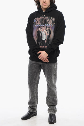 Felpa Hoodie NSYNC CELEBRITY in Cotone Garzato con Due Tasche