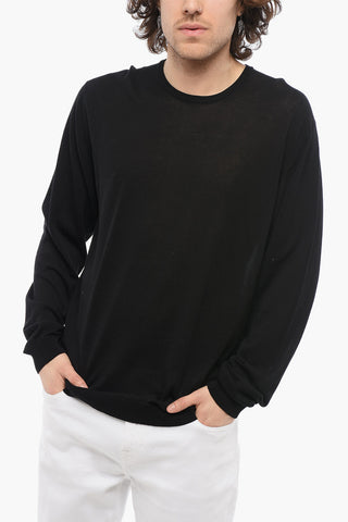 Maglia Girocollo in Cotone Leggero a Tinta Unita