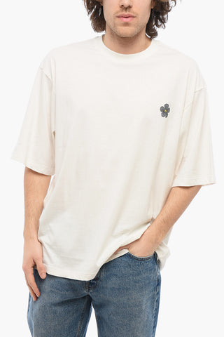Cotton Crew-neck T-shirt with Back Print