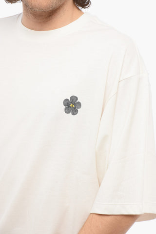 Cotton Crew-neck T-shirt with Back Print