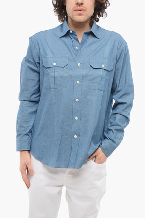 더블 포켓 데님 셔츠