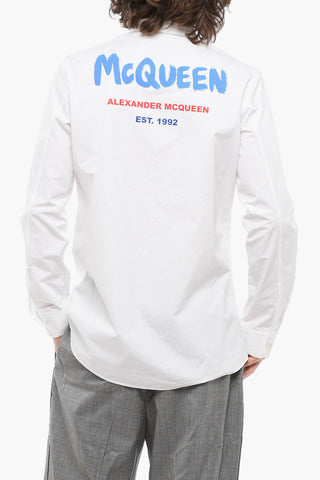 Back Printed Popeline Shirt