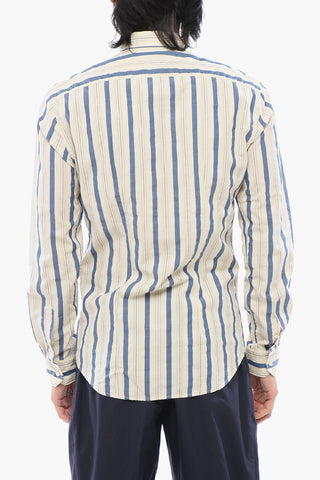 Balance Striped Shirt with French Collar