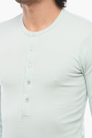 Pajama Top Long Sleeved Buttons