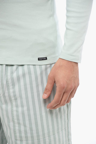 Pajama Top Long Sleeved Buttons