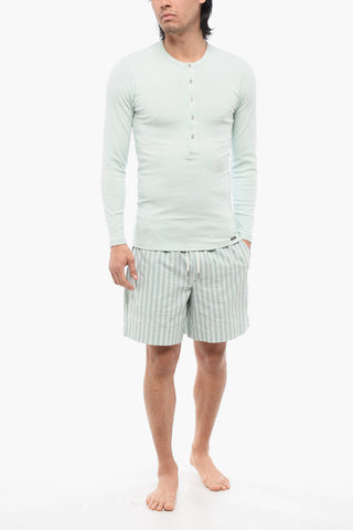 Pajama Top Long Sleeved Buttons