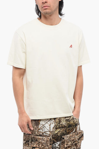 Cotton Crew-Neck T-shirt With Embroidery