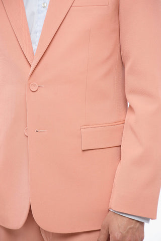 Wool Blazer with Button-down Collar