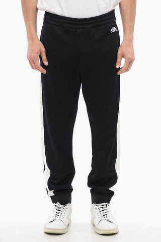 Cotton-blended Sweatpants with Side Bands