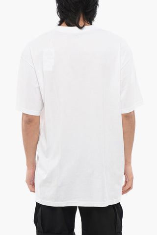 Solid Color Crew-neck T-Shirt with Breast Pocket