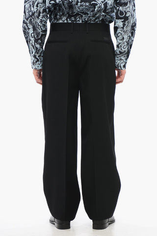 4-Pocketed Virgin Wool Pants with Belt Loops