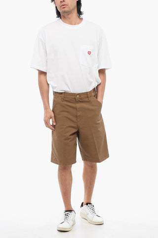 Regular Waist Organic Cotton SINGLE KNEE Shorts