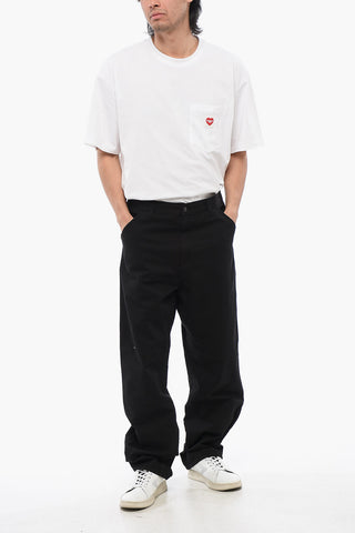 Straight Fit Cotton Twill SINGLE KNEE Pants
