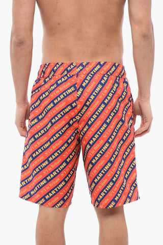 Costume da Bagno Boxer Logati All-Over