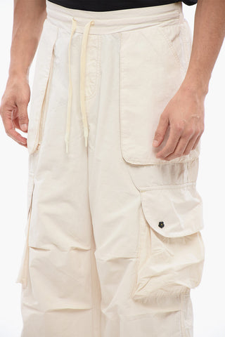 Cargohose aus Baumwolle und Nylon mit Logo-Patch auf der Rückseite