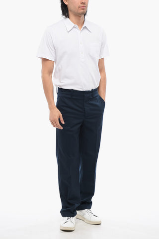 Casual Twill 4-Pocket Trousers with Belt Loops
