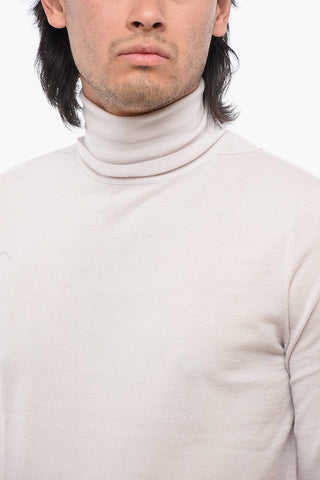 Maglia a Collo Alto DEVO In Lana Merino a Tinta Unita