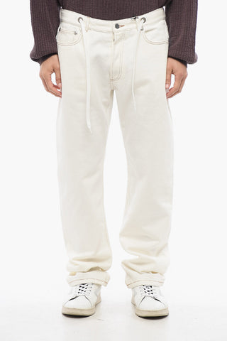 NATACHA RAMSAY-LEVI Twill SURREAU Jeans with Drawstring Waist 20,5cm