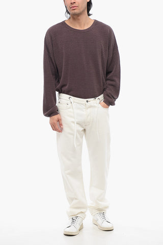 NATACHA RAMSAY-LEVI Twill SURREAU Jeans with Drawstring Waist 20,5cm