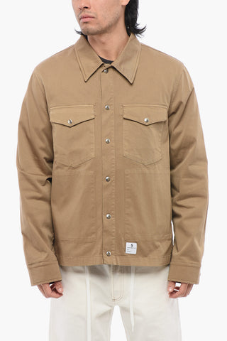 Cotton Twill DRAGON Utility Overshirt with Snap Buttons