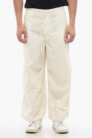 Pantaloni in Cotone Leggero a Gamba Ampia