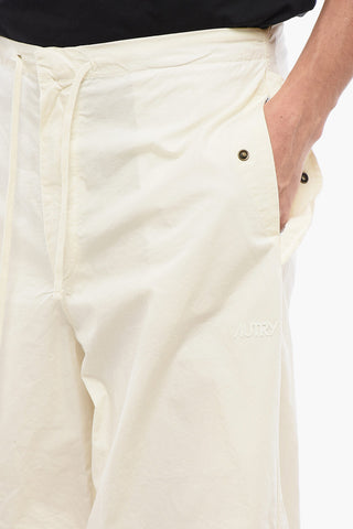 Pantaloni in Cotone Leggero a Gamba Ampia