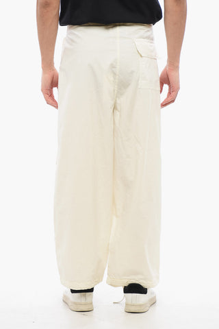 Pantaloni in Cotone Leggero a Gamba Ampia