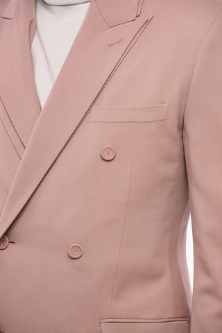 Blazer Doppiopetto con Rever a Doppio Strato
