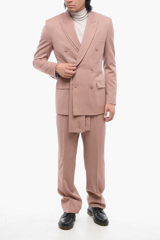Blazer Doppiopetto con Rever a Doppio Strato