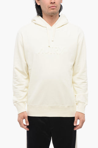 Cotton Hoodie with Embossed Logo