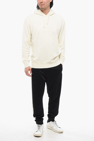 Cotton Hoodie with Embossed Logo