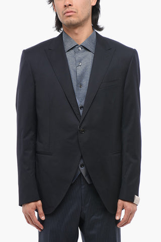 Center Vent Virgin Wool CERIM.ACADEMY 1-Button Blazer With Waistcoat