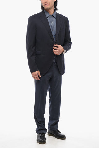 Center Vent Virgin Wool CERIM.ACADEMY 1-Button Blazer With Waistcoat