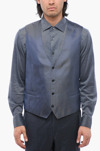 Center Vent Virgin Wool CERIM.ACADEMY 1-Button Blazer With Waistcoat