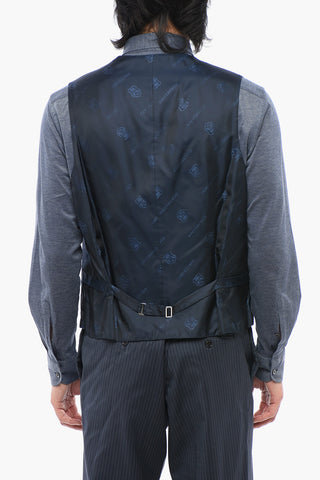 Center Vent Virgin Wool CERIM.ACADEMY 1-Button Blazer With Waistcoat